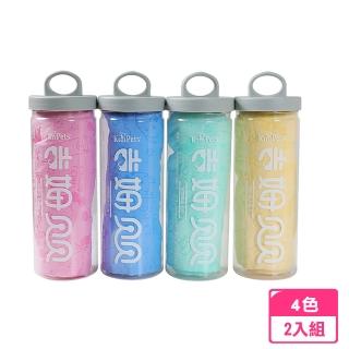 【萌貝貝】買一送一 寵物強力快乾吸水毛巾 仿鹿皮巾 2入組(洗澡毛巾 狗狗浴巾)