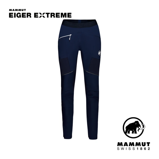 Mammut 長毛象 Eiger Speed SO Hybrid Pants Men 極限艾格防風軟殼長褲 夜藍 男款 #1021-01150