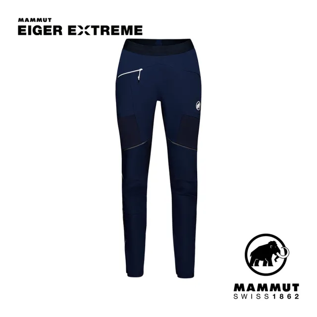 【Mammut 長毛象】Eiger Speed SO Hybrid Pants 極限艾格防風軟殼長褲 夜藍 男款 #1021-01150