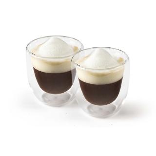 【Luigi Ferrero】Coffeina雙層玻璃濃縮咖啡杯2入 80ml / 雙層隔熱杯 義式咖啡杯 午茶