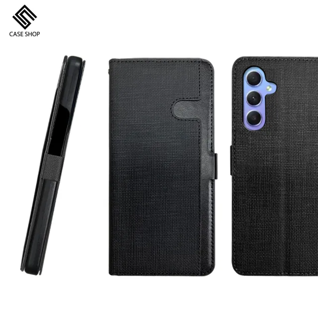 【CASE SHOP】Samsung A34 5G 前收納側掀皮套(內襯卡片夾層 實用性大增)