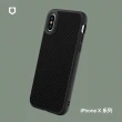 【RHINOSHIELD 犀牛盾】iPhone X/XS/XR/XS Max SolidSuit 碳纖維紋路防摔背蓋手機殼(獨家耐衝擊材料)