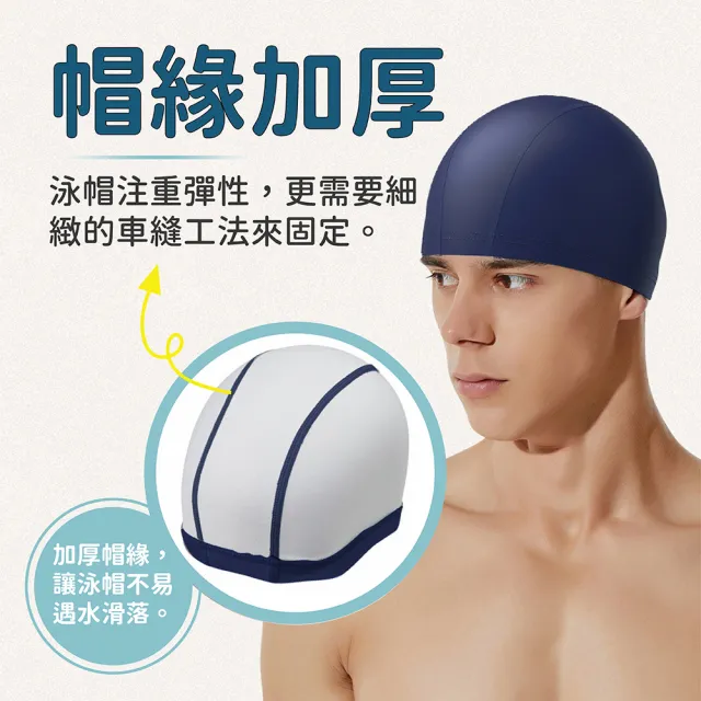 【SWIMFLOW】成人款 PU塗層泳帽 多款可選(泳帽 PU 戲水 游泳 玩水 游泳用品)