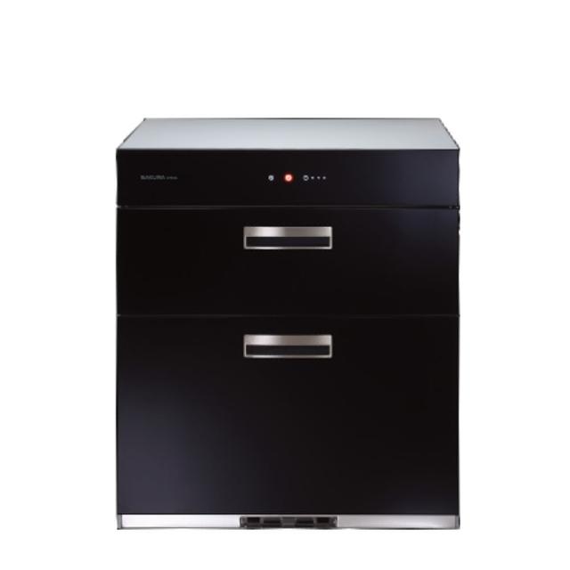 【SAKURA 櫻花】落地式全平面玻璃觸控寬60cm高68cm烘碗機黑色(Q-7693基本安裝)