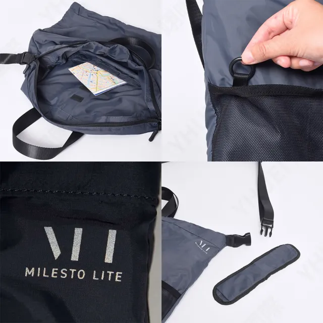 【MILESTO】LITE 系列超輕量手提側背兩用包-三色可選(原廠授權台灣經銷)