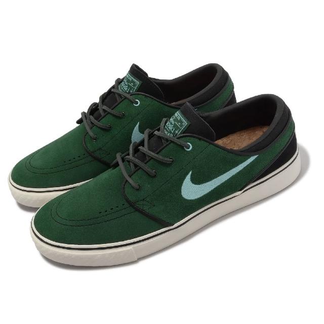 【NIKE 耐吉】滑板鞋 SB Zoom Janoski OG+ 男鞋 綠 黑 麂皮 休閒鞋(DV5475-300)