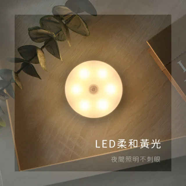 【KINYO】充電人體感應磁吸感應燈(小夜燈 走廊燈 SL-4400)