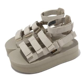 【TEVA】涼鞋 W Flatform Mevia 女鞋 灰 羽毛灰 厚底 增高 再生織帶 快乾(1116810FRGY)