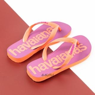 【havaianas 哈瓦仕最優惠】TOP LOGOMANIA 桃粉色(拖鞋 女鞋 夾腳拖 巴西)