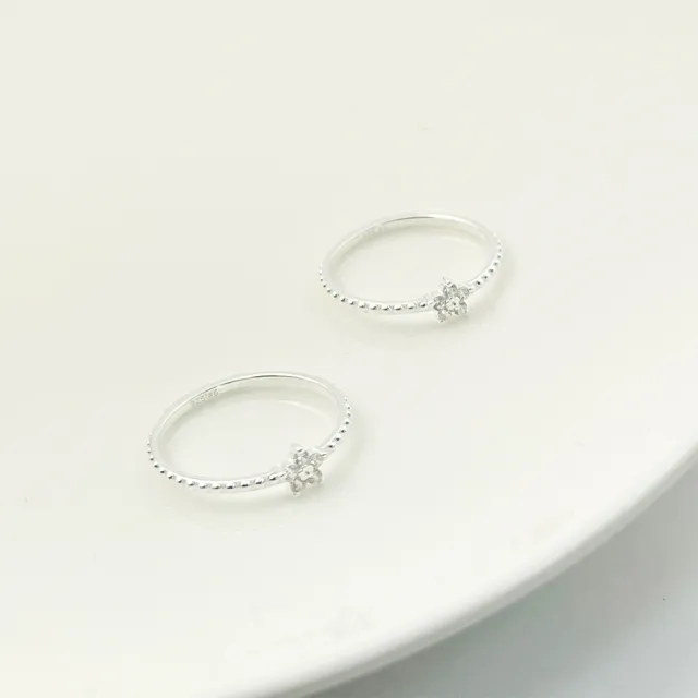 【Niloe】星星造型純銀尾戒 指耀華麗 組合戒系列 女款創新設計