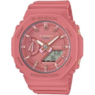【CASIO 卡西歐】G-SHOCK WOMEN 八角防護構造雙顯錶 禮物 開學(GMA-S2100-4A2/速)