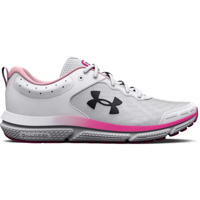 【UNDER ARMOUR】UA 女 Charged Assert 10慢跑鞋 運動鞋_3026179-102(白)