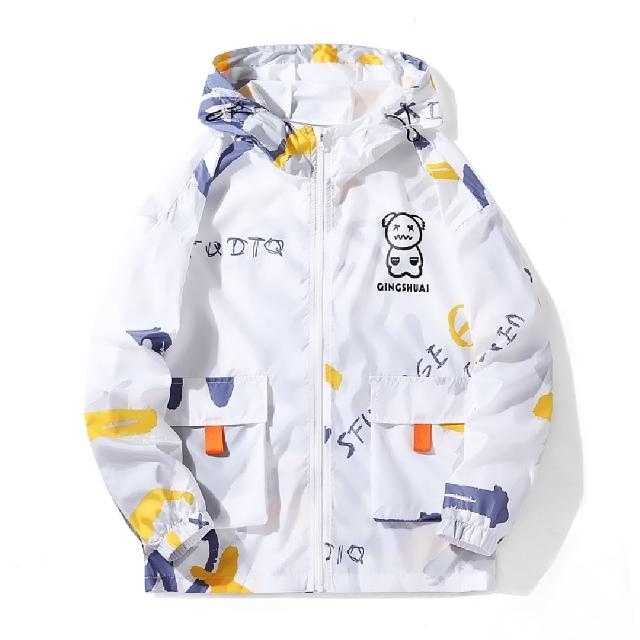 【巴黎精品】現貨+預購 防曬外套情侶夾克(釣魚小熊透氣防曬連帽男女外套3色a1bq26)