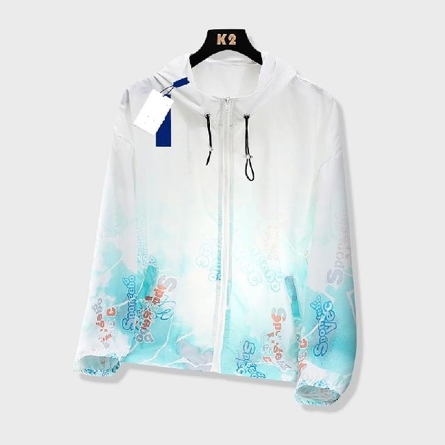 【巴黎精品】現貨+預購 防曬外套情侶夾克(情侶塗鴉冰絲涼感防曬男女外套2色a1bq31)
