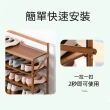 【日創生活】2件組-簡易竹製折疊鞋架 五層 寬90cm(收納架 層架 鞋櫃)