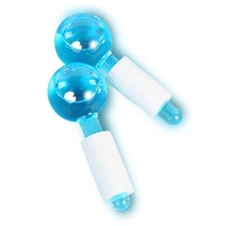 【居家護膚】水晶冰療冰波美容球-2入(提拉緊緻 小V臉 黑眼圈 冰敷消腫 美容儀 臉部按摩棒 匯入儀 禮物)