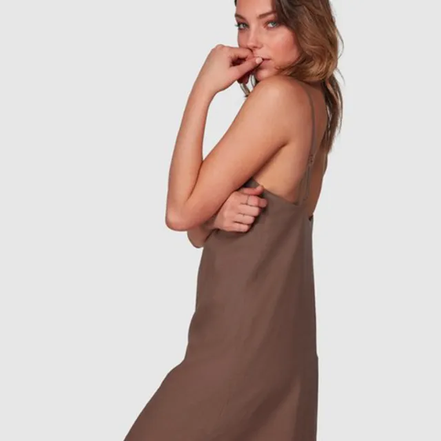 【BILLABONG】BILLABONG SUMMER LOVE DRESS 短洋裝 荳蔻粉 休閒(6508475N53)