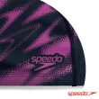 【SPEEDO】成人合成泳帽 Boom Ultra Pace(深藍/紫)