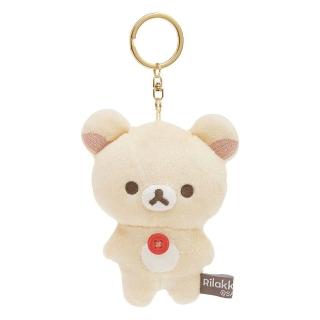 【San-X】拉拉熊 懶懶熊 基礎風系列 絨毛娃娃吊飾 牛奶熊(Rilakkuma)