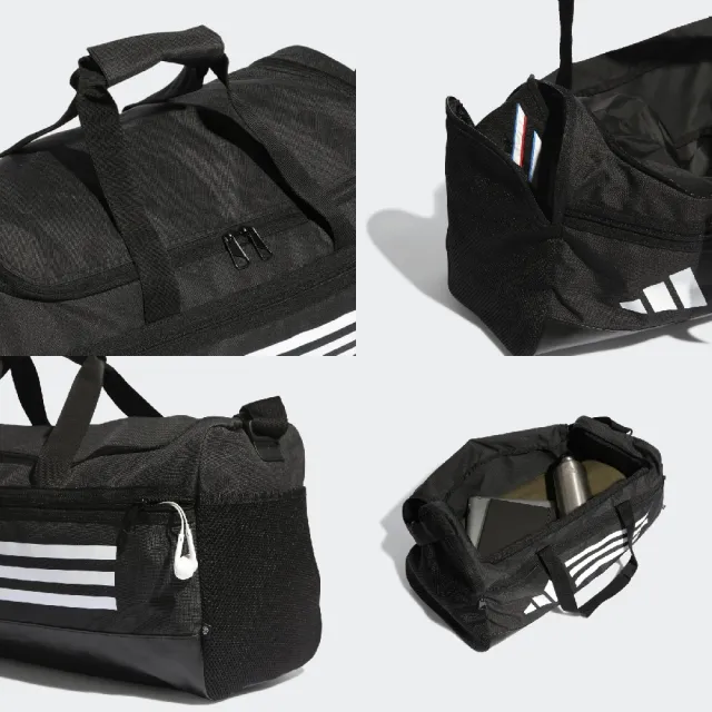 【adidas 愛迪達】單肩包 Essentials 黑 白 健身 訓練 愛迪達 防撕裂 三葉草 運動 手提 大容量(HT4749)