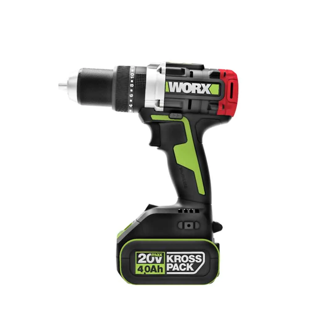 【WORX 威克士】20V 無刷鋰電 13mm 150N.m 大扭力震動衝擊鑽(WU377)