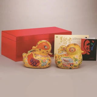 【厚禮樹】洪易HungYi /黃金鴛鴦(限量999件瓷器)