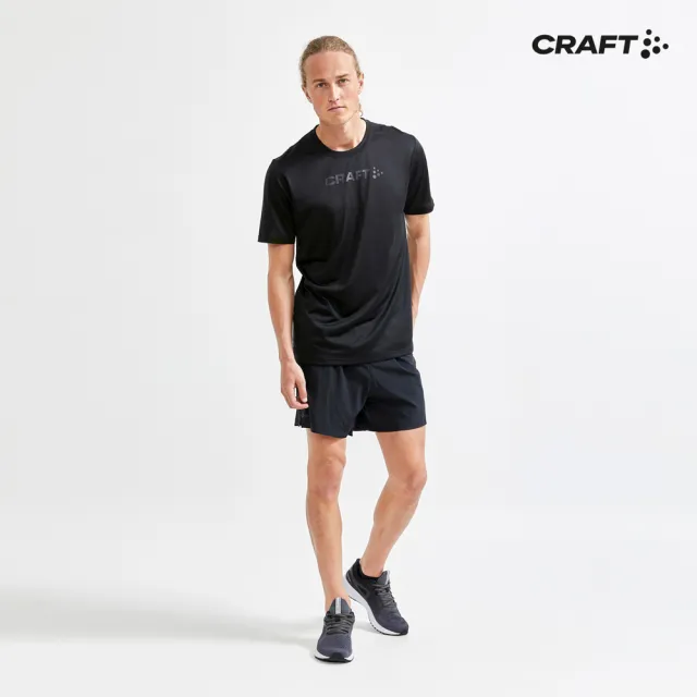 【CRAFT】男 CORE ESSENCE SS MESH TEE M BLACK 運動上衣(1908786-999000)