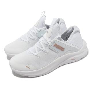 【PUMA】慢跑鞋 Softride One4all Femme Wns 女鞋 白 玫瑰粉 緩震 透氣 路跑(37844201)