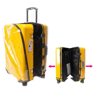【WIDE VIEW】免拆式行李箱透明保護套28吋(防塵套 防雨套 行李箱套 防刮 防髒套 免拆 耐磨/NOPC-28)