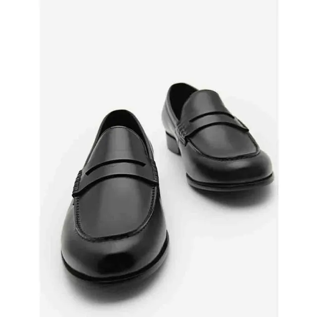 【PEDRO】真皮樂福鞋-黑色/深咖啡色(小CK高端品牌 摩登職場)
