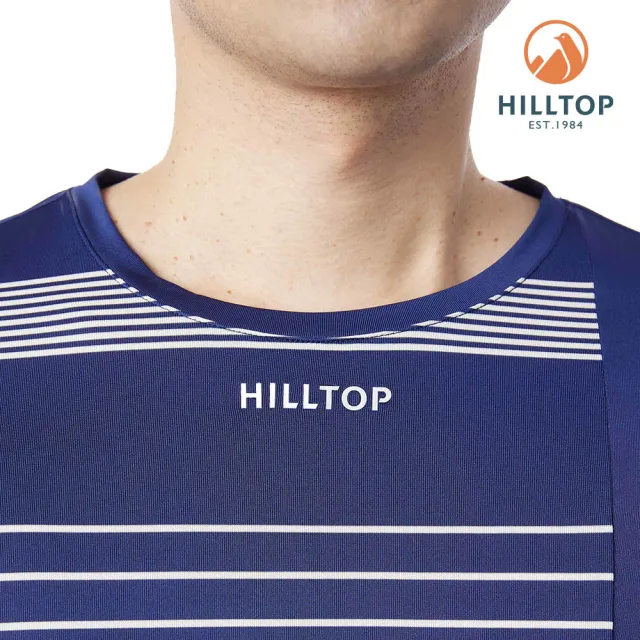 【Hilltop 山頂鳥】條紋ZISOFIT T恤 男款 藍｜PS04XMF3ECEW