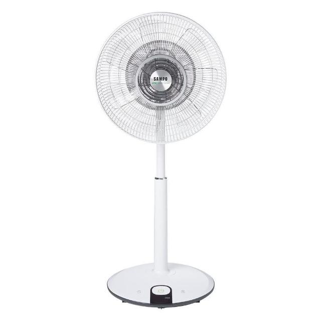 【SAMPO 聲寶】16吋7+7片扇葉DC直流馬達微電腦遙控立扇 -(SK-FJ16PD)
