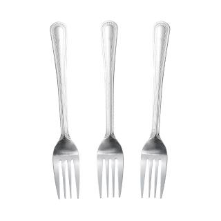 【生活King】萬點花中叉/叉子/不鏽鋼叉子(3入)