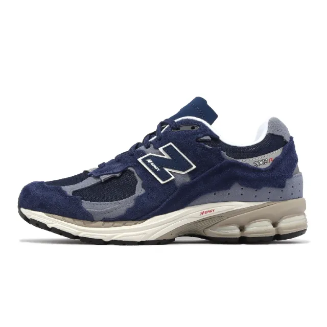 NEW BALANCE】休閒鞋2002R 男鞋女鞋海軍藍麂皮反光緩震復古破壞版NB