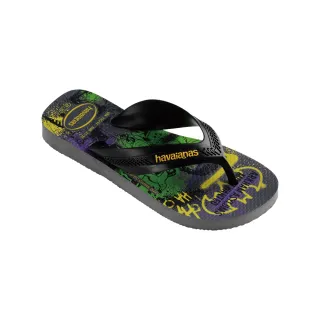 【havaianas 哈瓦仕】拖鞋 童鞋 夾腳拖 Kids Max Herois 灰色 4130302-6808K(哈瓦士)