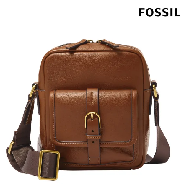 【FOSSIL 官方旗艦館】Camden 真皮單肩旅行小包-咖啡色 MBG9600210