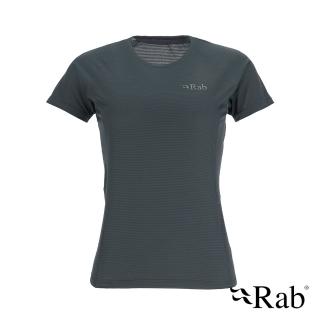 【RAB】Sonic Tee Wmns 短袖透氣排汗衣 女款 鯨魚灰 #QBL02