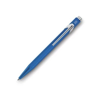 【CARAN d’ACHE】卡達  瑞士製 849系列 金屬藍 原子筆(原廠正貨)
