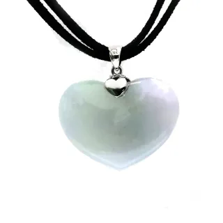 【金石盟】天然緬甸冰種紫羅蘭A貨翡翠墬(37x27mm 585白K金台)