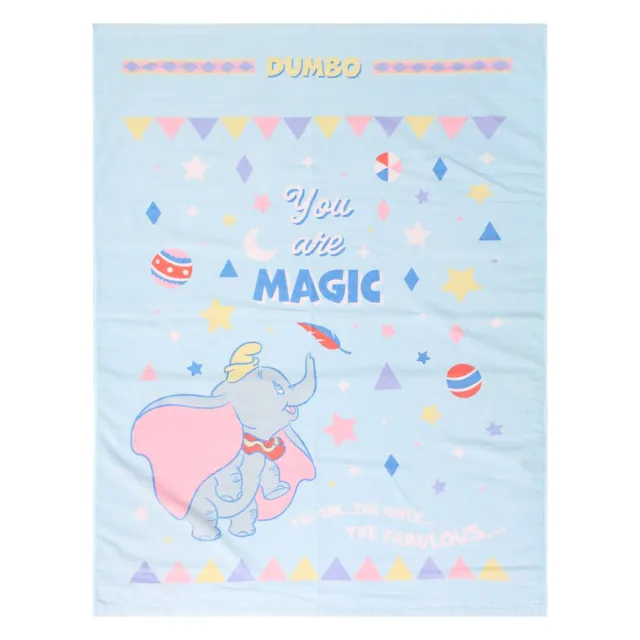 【Marushin 丸真】迪士尼 Dumbo 純棉午睡毯 毛巾毯 小飛象 魔法