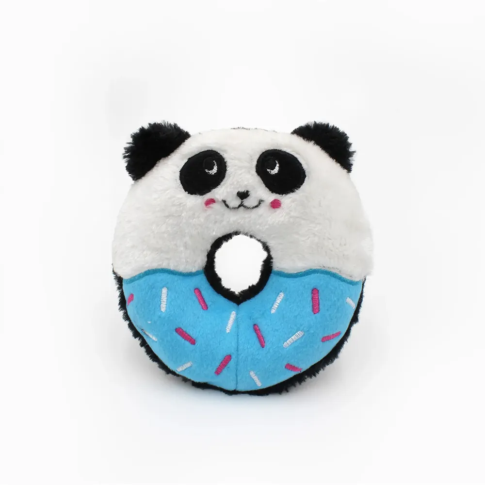 【ZippyPaws】美味啾關係-藍莓醬熊貓甜甜圈(狗狗玩具 有聲玩具 啾啾聲)