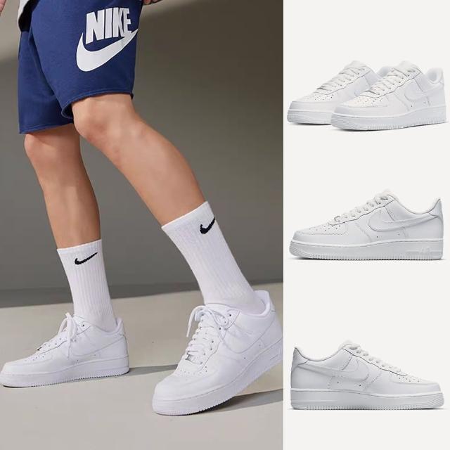 【NIKE 耐吉】AIR FORCE 1 07 男女款 運動休閒鞋 白(CW2288111/DD8959100)