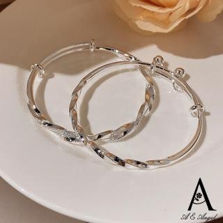 【ANGEL】俏麗鈴鐺鈦鋼電鍍彈性開口手環(2色可選)