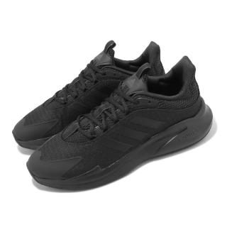 【adidas 愛迪達】慢跑鞋 Alphaedge + 男鞋 黑 全黑 緩衝 運動鞋 環保 入門款 愛迪達(IF7290)
