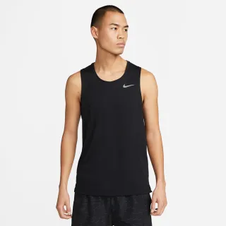 【NIKE 耐吉】背心 男款 運動背心 慢跑 AS M NK DF MILER TANK 黑 DV9322-010