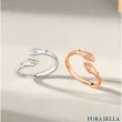 【Porabella】925純銀小眾設計款擁抱戒指 純銀創意ins百搭 環繞永恆戒指 玫瑰金/白金兩色 RINGS