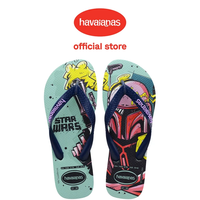 havaianas 哈瓦仕 拖鞋 男鞋 夾腳拖 星際大戰 R2-D2 機器人 Star Wars 藍 4135185-3507M(哈瓦士)