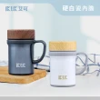 【IKUK 艾可_2入組】真陶瓷瓷芯保溫杯500ml+陶瓷保溫手把咖啡杯410ml(保溫瓶)