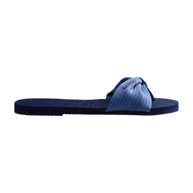 【havaianas 哈瓦仕】平底涼鞋 女鞋 拖鞋 You St Tropez Basic 藍 4146086-0555W(哈瓦士)