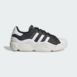【adidas 愛迪達】休閒鞋 女鞋 運動鞋 三葉草 SUPERSTAR MILLENCON W 黑白 HQ9019